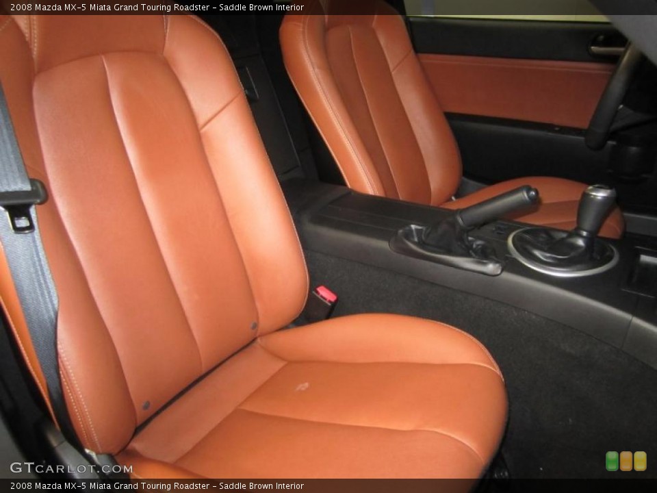Saddle Brown Interior Photo for the 2008 Mazda MX-5 Miata Grand Touring Roadster #41540112