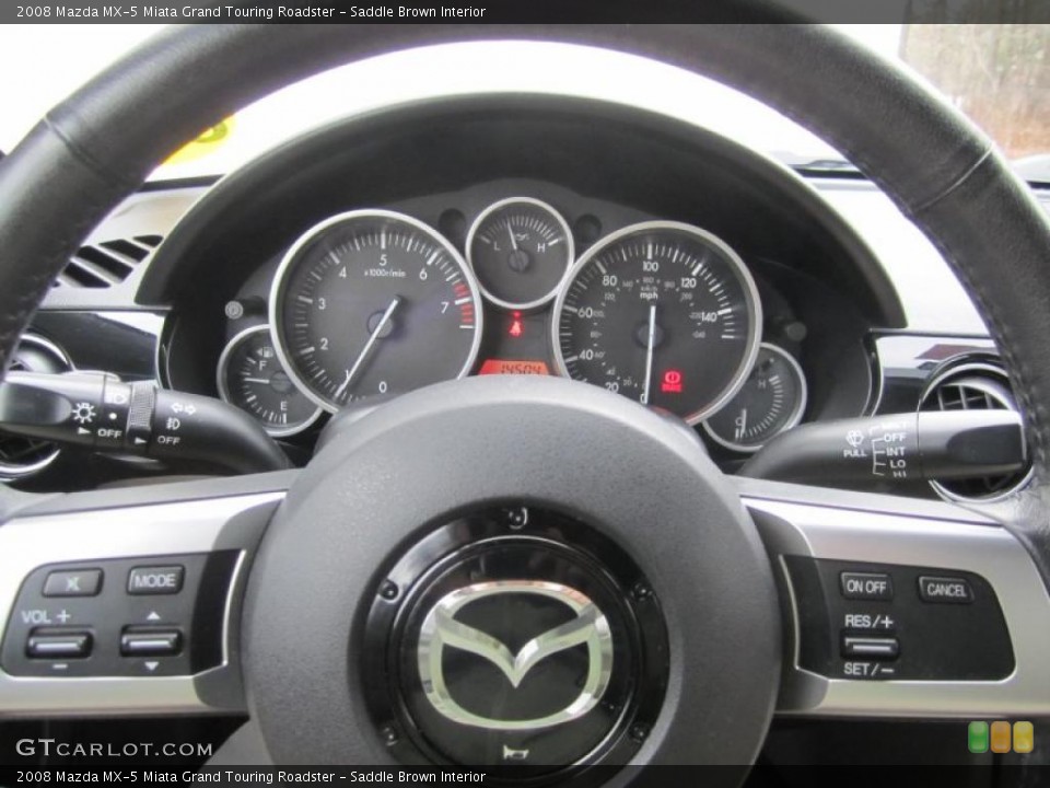 Saddle Brown Interior Gauges for the 2008 Mazda MX-5 Miata Grand Touring Roadster #41540176