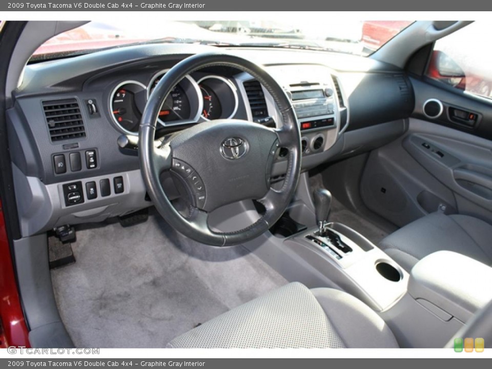 Graphite Gray Interior Photo for the 2009 Toyota Tacoma V6 Double Cab 4x4 #41541560