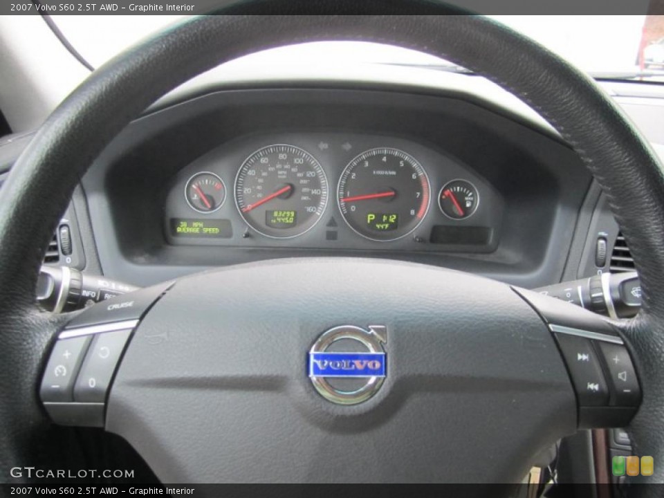 Graphite Interior Steering Wheel for the 2007 Volvo S60 2.5T AWD #41543768