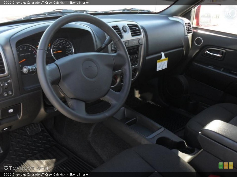 Ebony Interior Prime Interior for the 2011 Chevrolet Colorado LT Crew Cab 4x4 #41547970