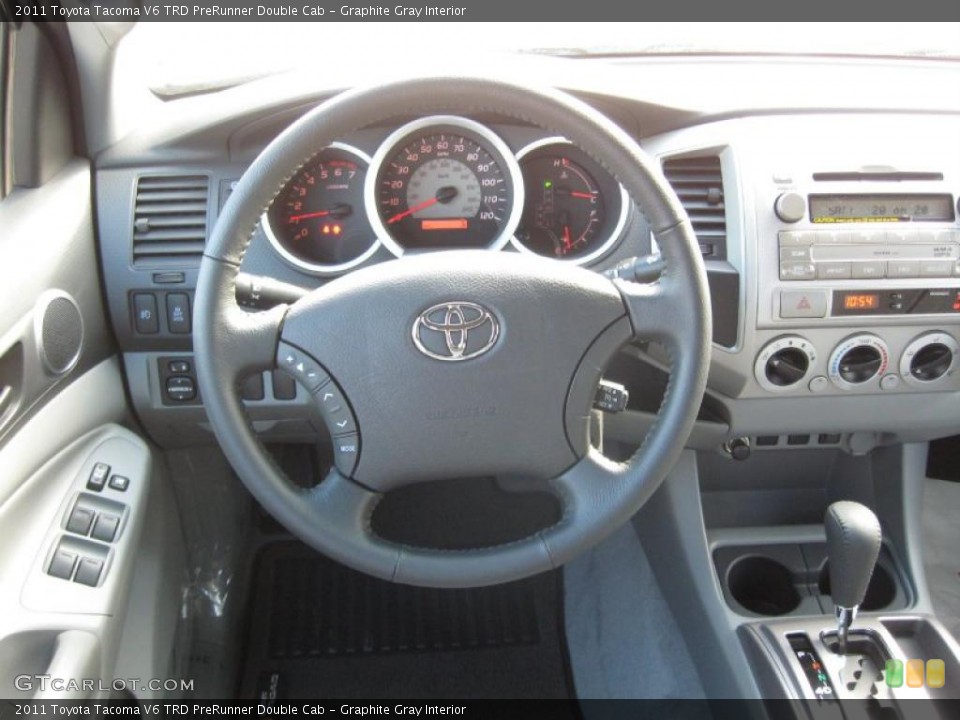 Graphite Gray Interior Photo for the 2011 Toyota Tacoma V6 TRD PreRunner Double Cab #41549486