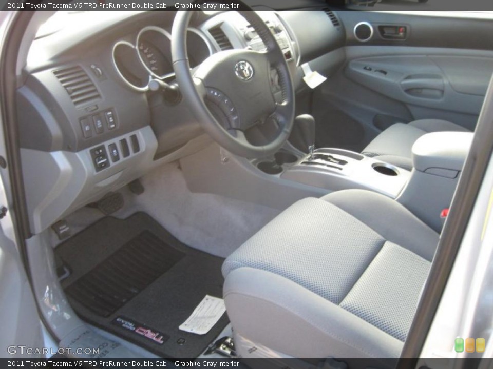 Graphite Gray Interior Photo for the 2011 Toyota Tacoma V6 TRD PreRunner Double Cab #41549506