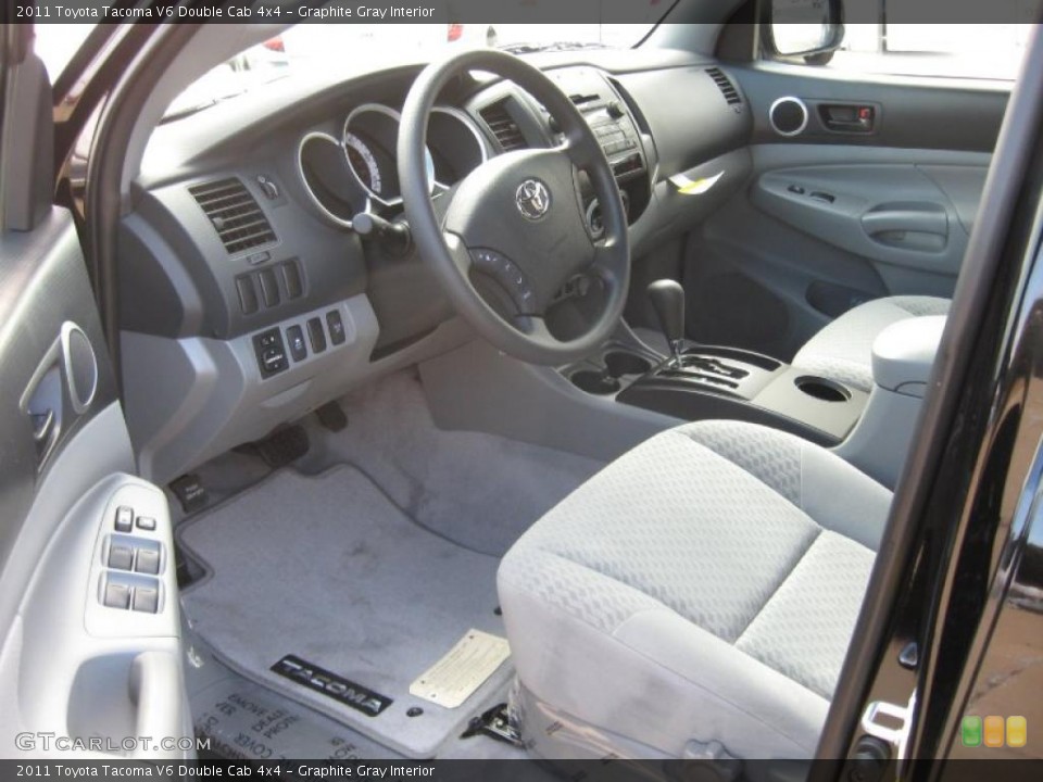 Graphite Gray Interior Photo for the 2011 Toyota Tacoma V6 Double Cab 4x4 #41549698