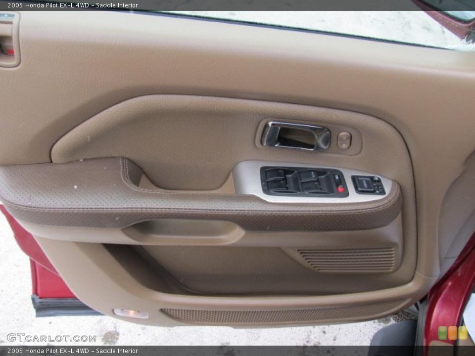 Saddle Interior Door Panel for the 2005 Honda Pilot EX-L 4WD #41550858