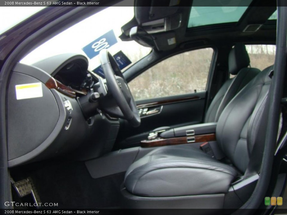Black Interior Photo for the 2008 Mercedes-Benz S 63 AMG Sedan #41551502