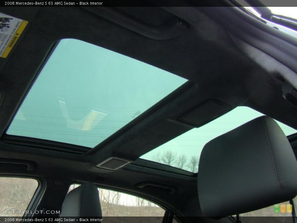 Black Interior Sunroof for the 2008 Mercedes-Benz S 63 AMG Sedan #41551558