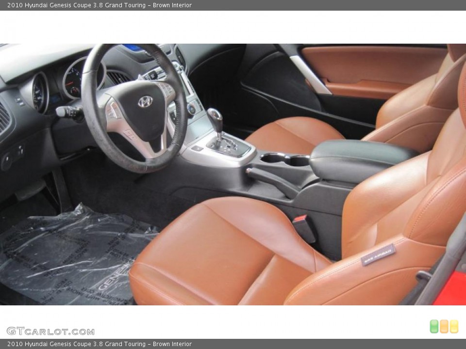 Brown Interior Photo for the 2010 Hyundai Genesis Coupe 3.8 Grand Touring #41555558