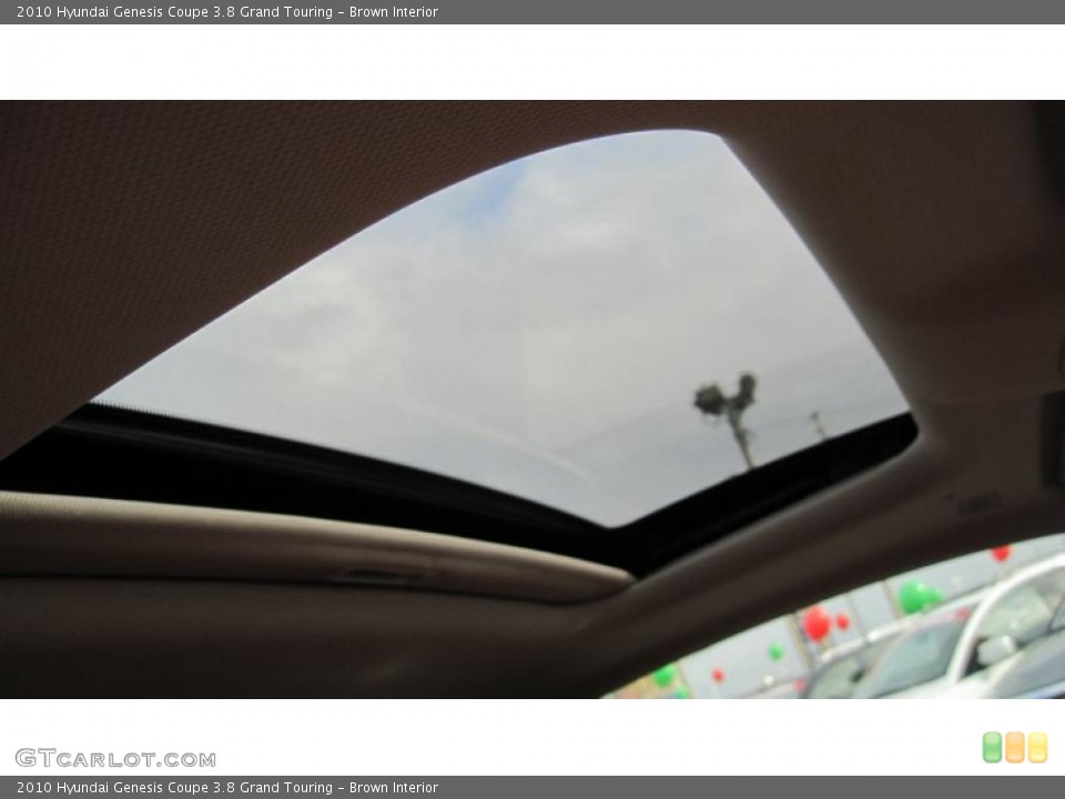 Brown Interior Sunroof for the 2010 Hyundai Genesis Coupe 3.8 Grand Touring #41555646