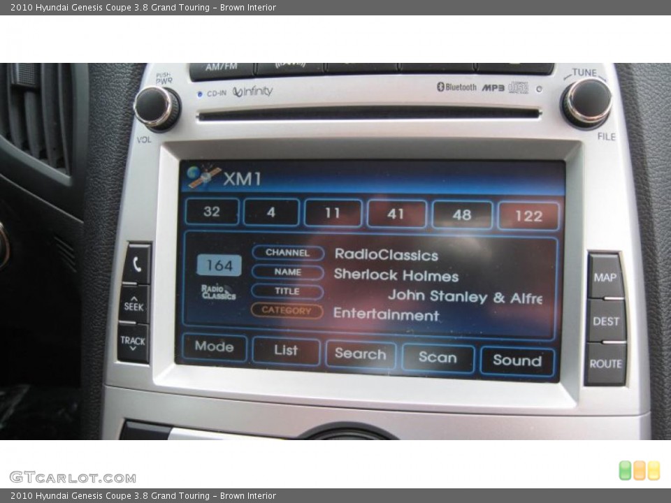 Brown Interior Controls for the 2010 Hyundai Genesis Coupe 3.8 Grand Touring #41555674