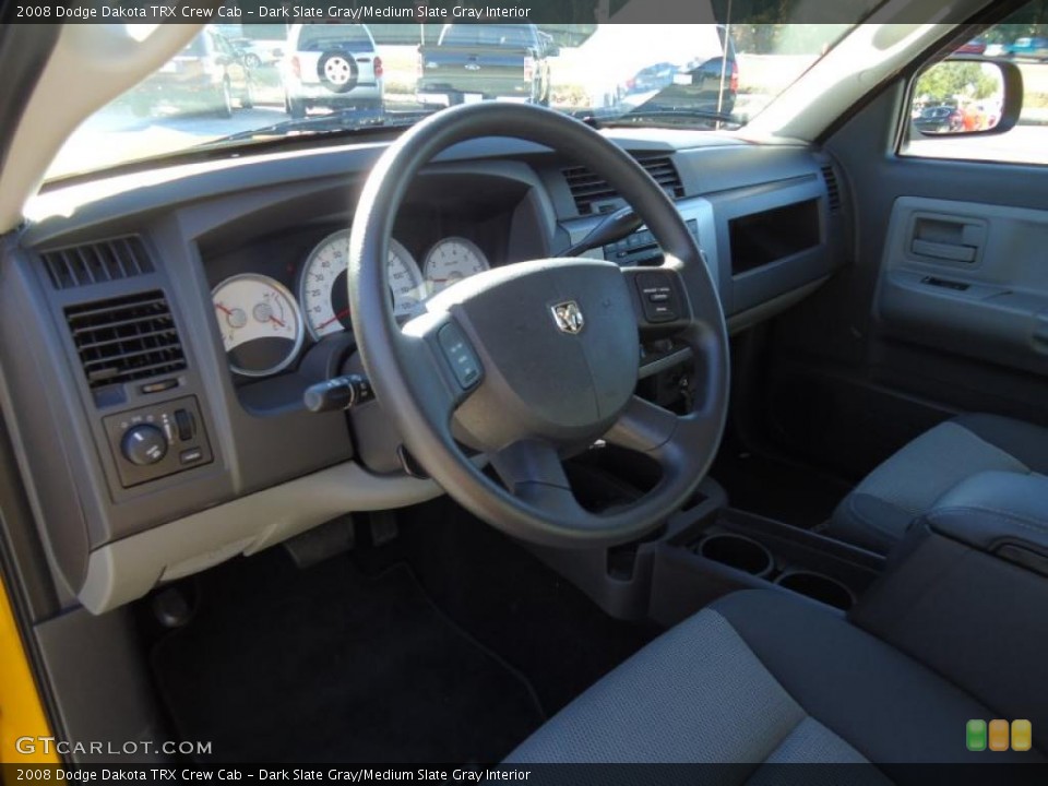 Dark Slate Gray/Medium Slate Gray Interior Prime Interior for the 2008 Dodge Dakota TRX Crew Cab #41555822