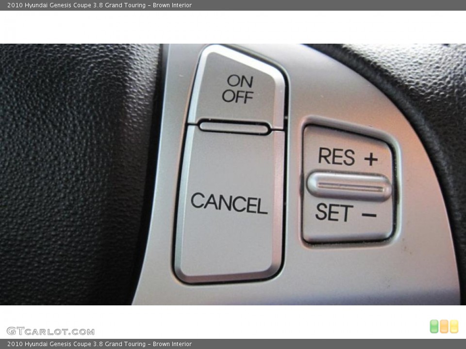 Brown Interior Controls for the 2010 Hyundai Genesis Coupe 3.8 Grand Touring #41555826