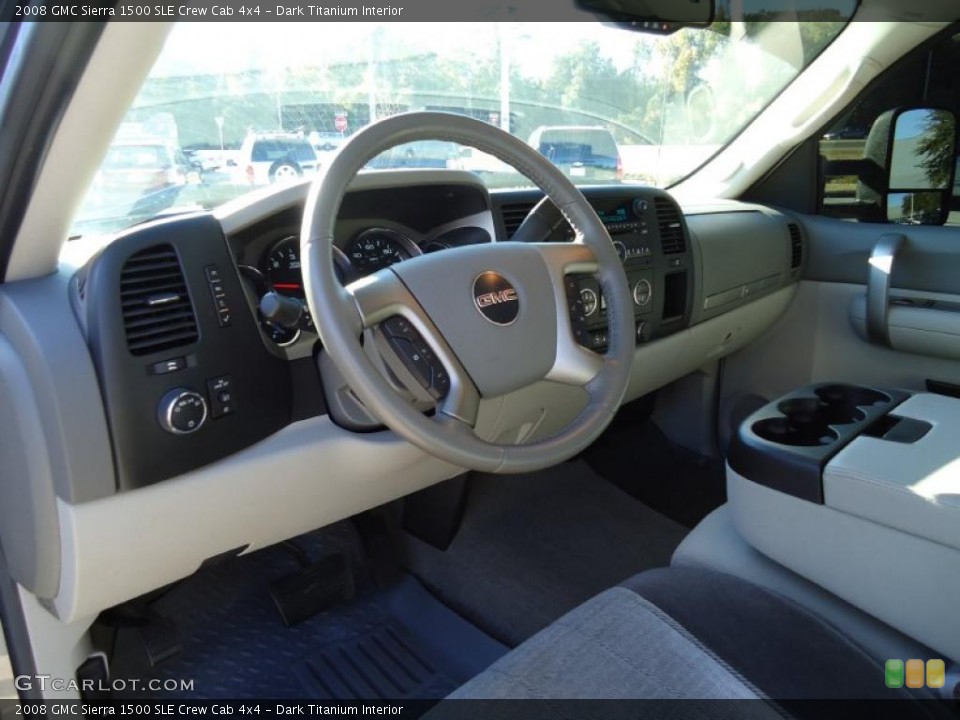 Dark Titanium Interior Prime Interior for the 2008 GMC Sierra 1500 SLE Crew Cab 4x4 #41556346