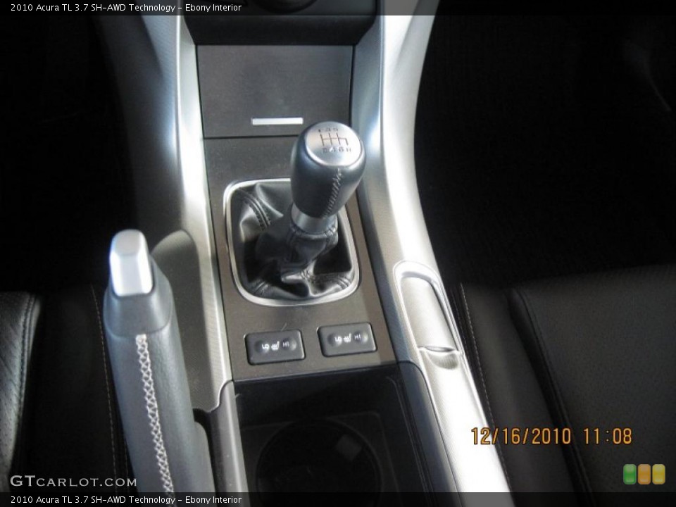 Ebony Interior Transmission for the 2010 Acura TL 3.7 SH-AWD Technology #41556594