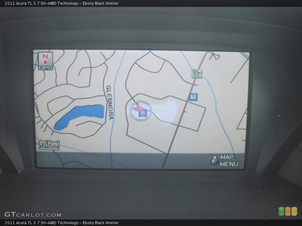 Ebony Black Interior Navigation for the 2011 Acura TL 3.7 SH-AWD Technology #41557018