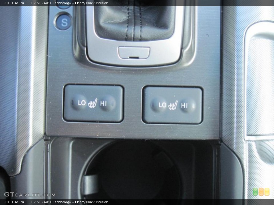 Ebony Black Interior Controls for the 2011 Acura TL 3.7 SH-AWD Technology #41557030