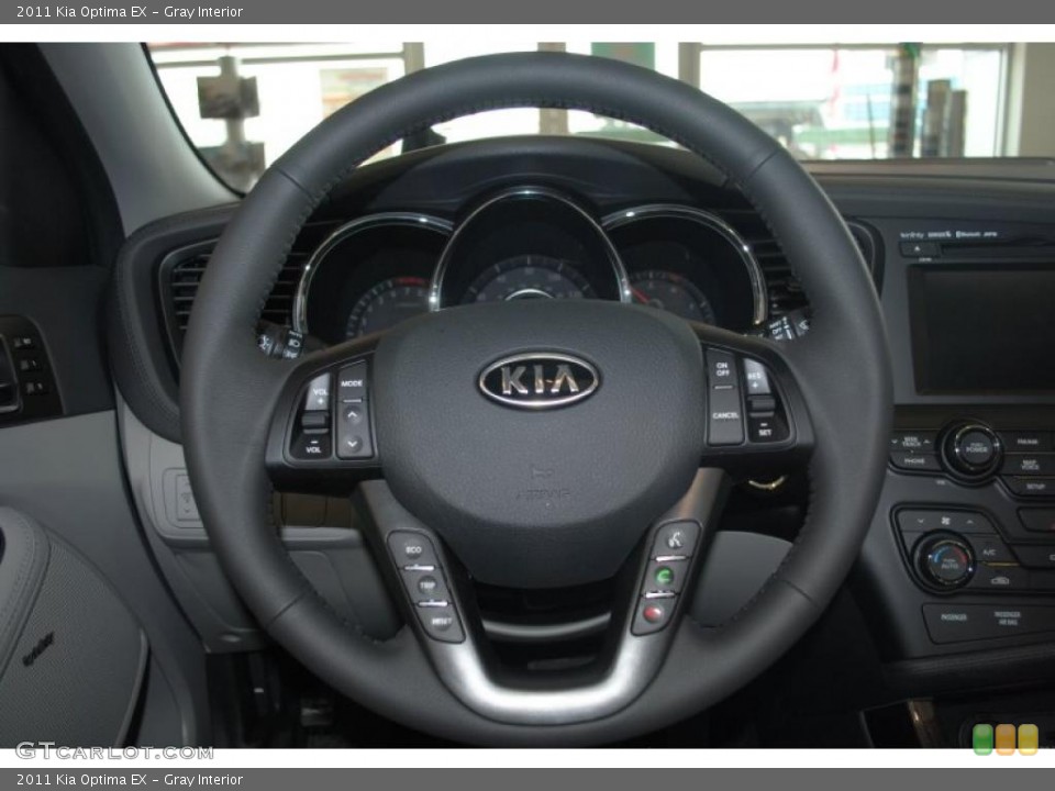 Gray Interior Steering Wheel for the 2011 Kia Optima EX #41557042