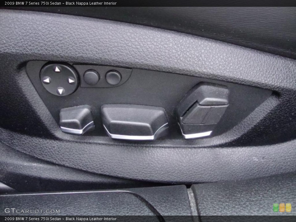 Black Nappa Leather Interior Controls for the 2009 BMW 7 Series 750i Sedan #41557162