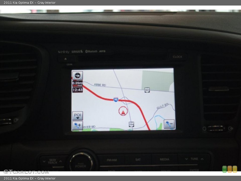 Gray Interior Navigation for the 2011 Kia Optima EX #41557170