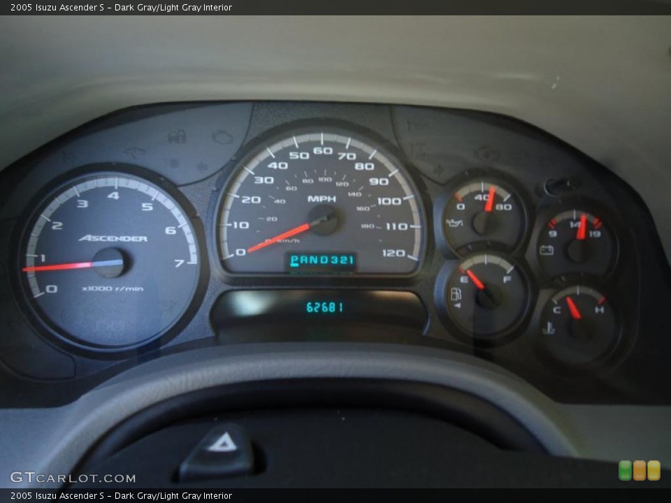 Dark Gray/Light Gray Interior Gauges for the 2005 Isuzu Ascender S #41557174