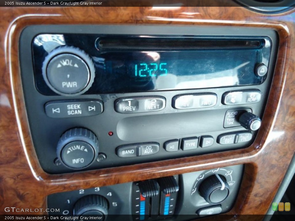 Dark Gray/Light Gray Interior Controls for the 2005 Isuzu Ascender S #41557190