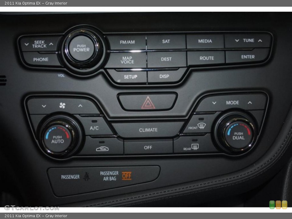 Gray Interior Controls for the 2011 Kia Optima EX #41557198