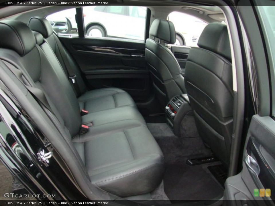 Black Nappa Leather Interior Photo for the 2009 BMW 7 Series 750i Sedan #41557342