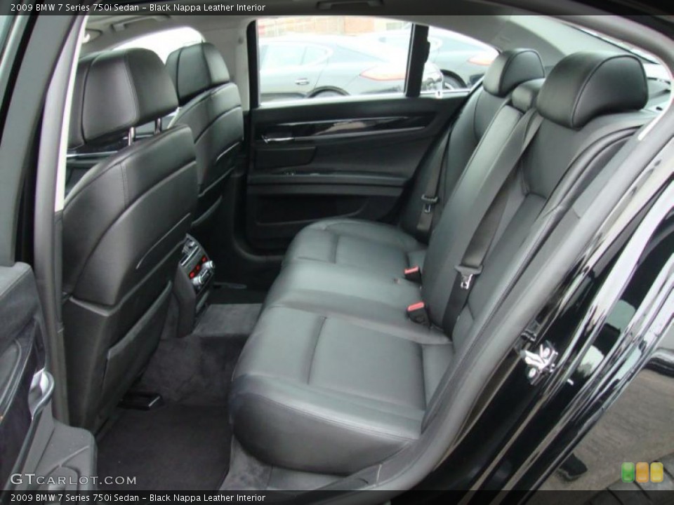 Black Nappa Leather Interior Photo for the 2009 BMW 7 Series 750i Sedan #41557394