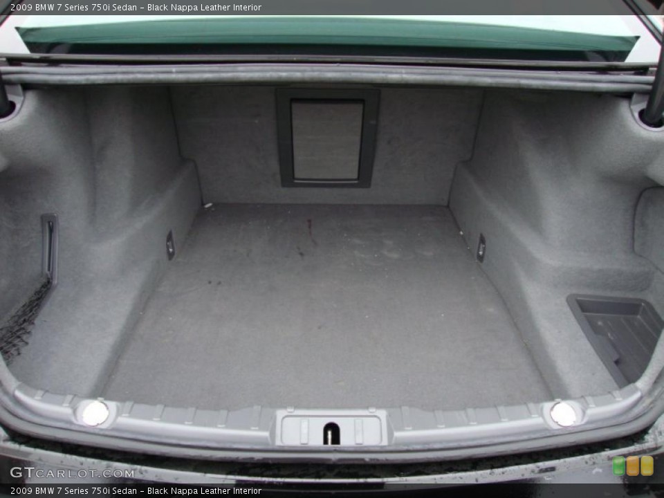 Black Nappa Leather Interior Trunk for the 2009 BMW 7 Series 750i Sedan #41557502