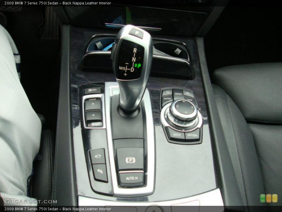 Black Nappa Leather Interior Transmission for the 2009 BMW 7 Series 750i Sedan #41557729
