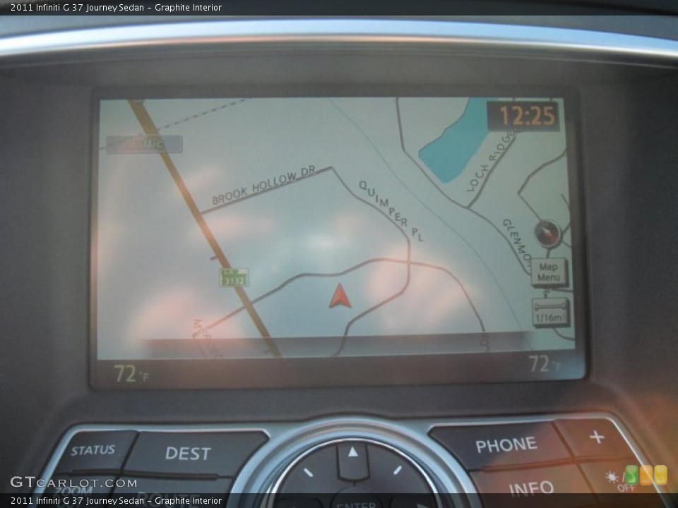 Graphite Interior Navigation for the 2011 Infiniti G 37 Journey Sedan #41557798