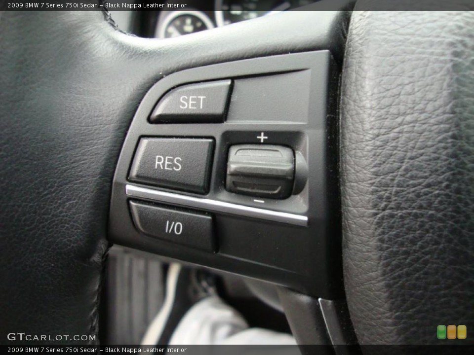 Black Nappa Leather Interior Controls for the 2009 BMW 7 Series 750i Sedan #41557822