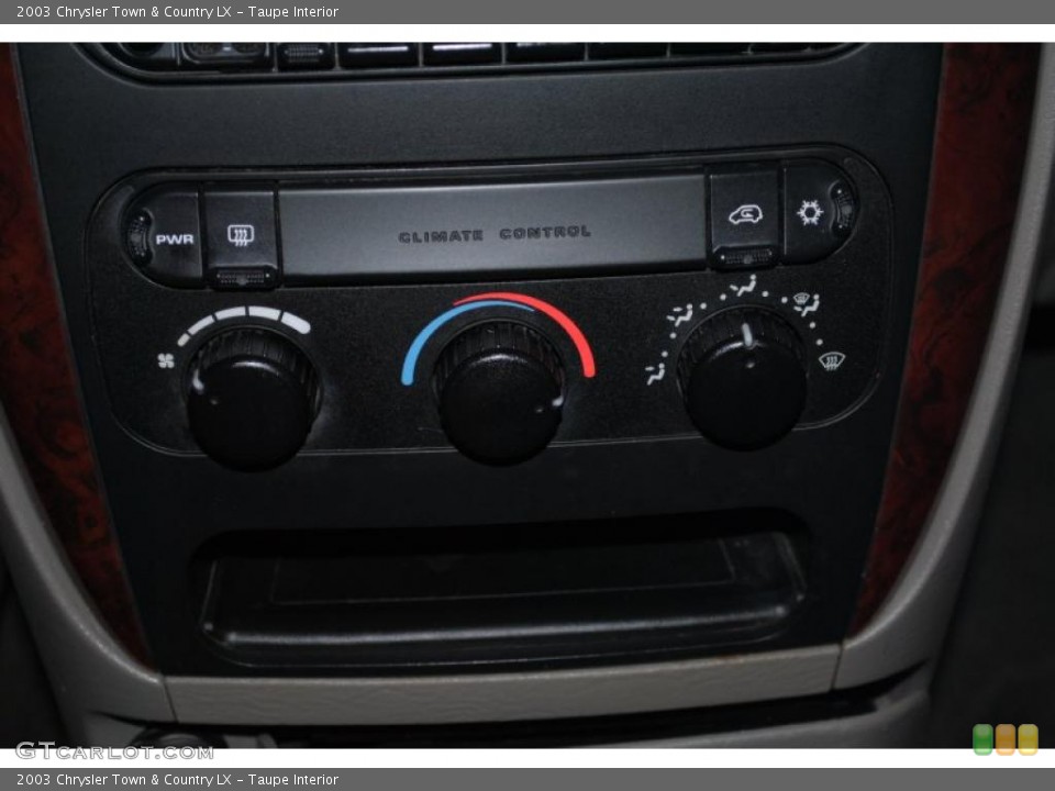 Taupe Interior Controls for the 2003 Chrysler Town & Country LX #41557890
