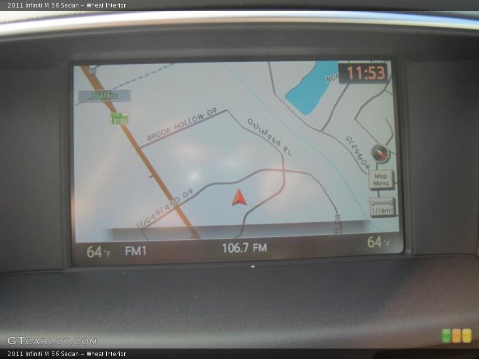 Wheat Interior Navigation for the 2011 Infiniti M 56 Sedan #41558094