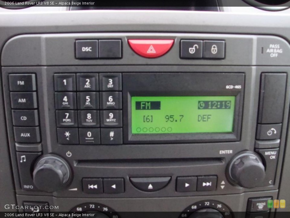 Alpaca Beige Interior Controls for the 2006 Land Rover LR3 V8 SE #41558618