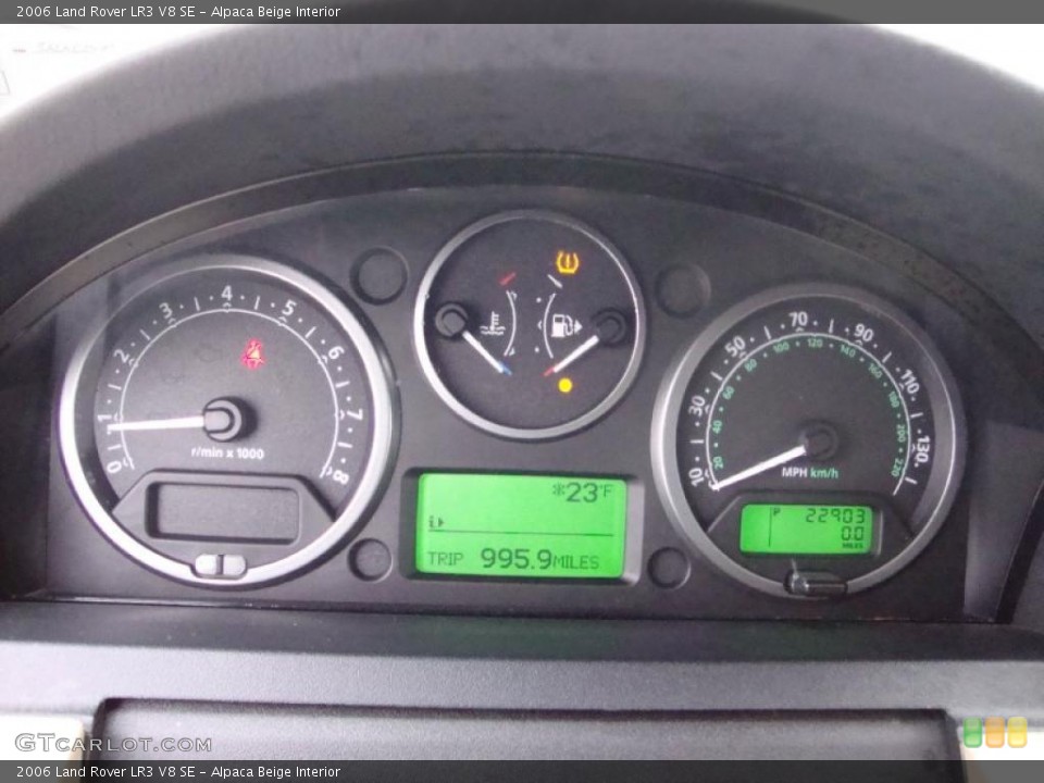 Alpaca Beige Interior Gauges for the 2006 Land Rover LR3 V8 SE #41558694