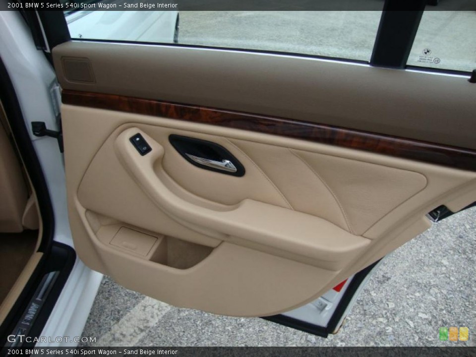 Sand Beige Interior Door Panel for the 2001 BMW 5 Series 540i Sport Wagon #41559811