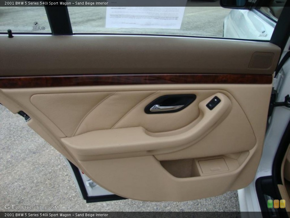 Sand Beige Interior Door Panel for the 2001 BMW 5 Series 540i Sport Wagon #41559847