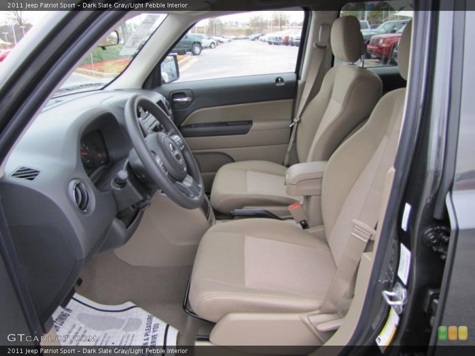 Dark Slate Gray/Light Pebble Interior Photo for the 2011 Jeep Patriot Sport #41562655