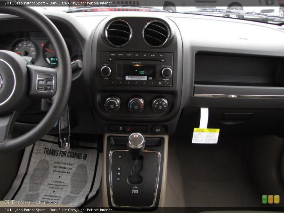 Dark Slate Gray/Light Pebble Interior Dashboard for the 2011 Jeep Patriot Sport #41562719