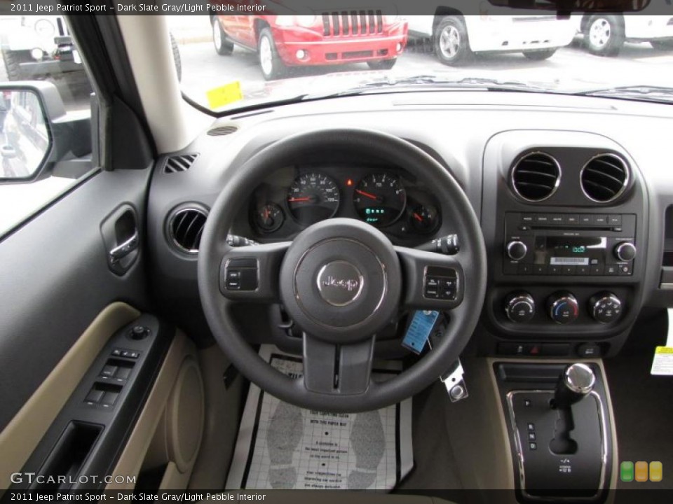 Dark Slate Gray/Light Pebble Interior Steering Wheel for the 2011 Jeep Patriot Sport #41562731
