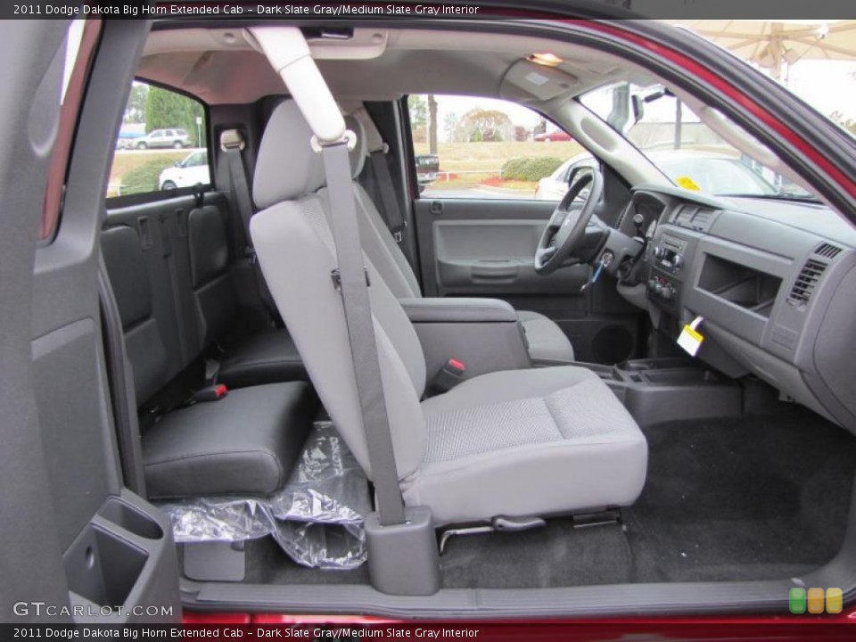 Dark Slate Gray/Medium Slate Gray Interior Photo for the 2011 Dodge Dakota Big Horn Extended Cab #41564207