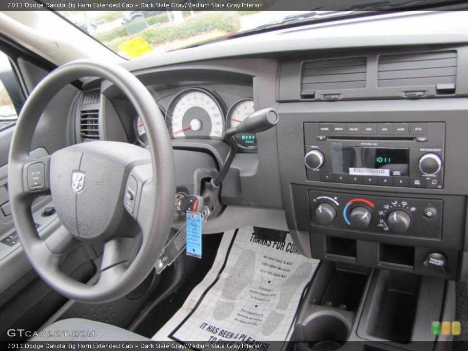 Dark Slate Gray/Medium Slate Gray Interior Dashboard for the 2011 Dodge Dakota Big Horn Extended Cab #41564219
