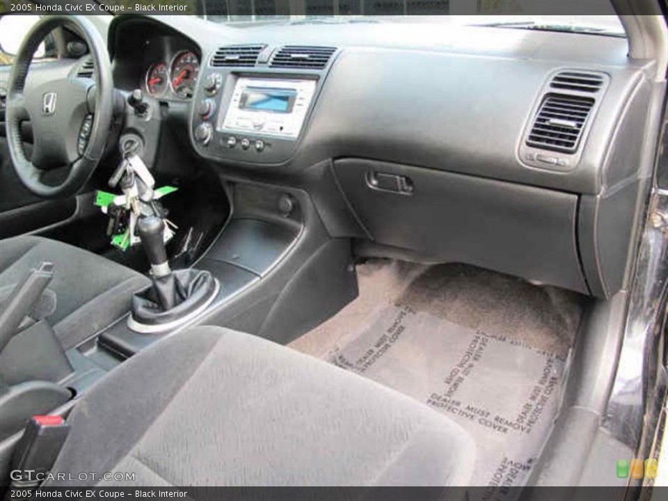 Black Interior Dashboard for the 2005 Honda Civic EX Coupe #41564911