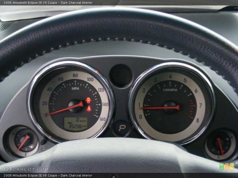 Dark Charcoal Interior Gauges for the 2008 Mitsubishi Eclipse SE V6 Coupe #41566735