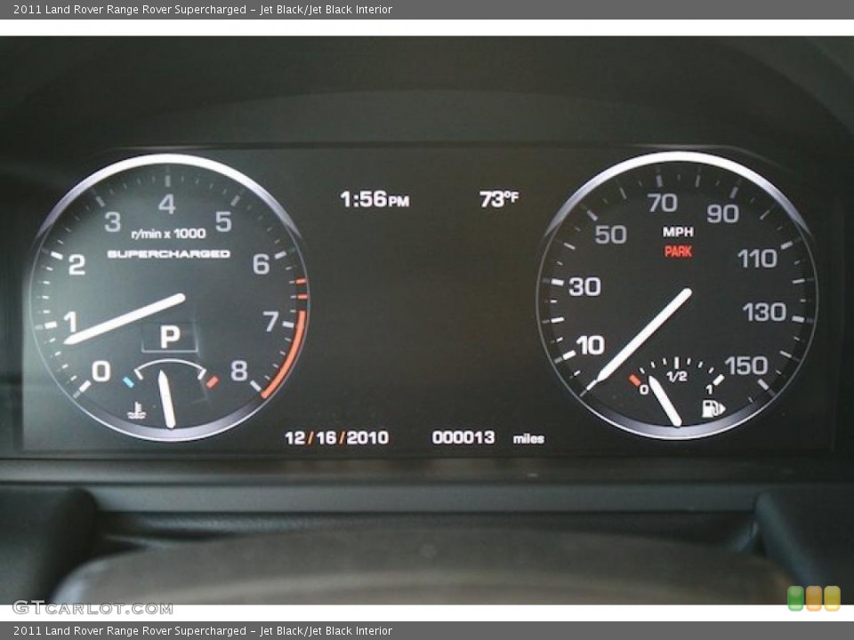 Jet Black/Jet Black Interior Gauges for the 2011 Land Rover Range Rover Supercharged #41567127