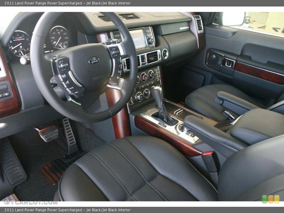 Jet Black/Jet Black Interior Prime Interior for the 2011 Land Rover Range Rover Supercharged #41567139