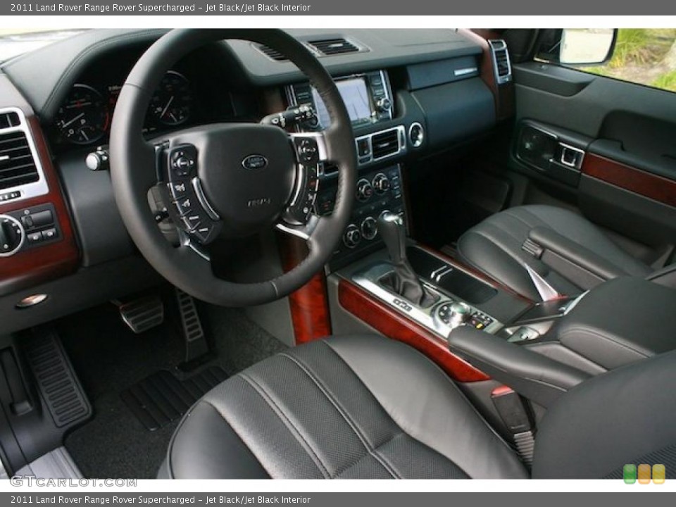 Jet Black/Jet Black Interior Prime Interior for the 2011 Land Rover Range Rover Supercharged #41567391