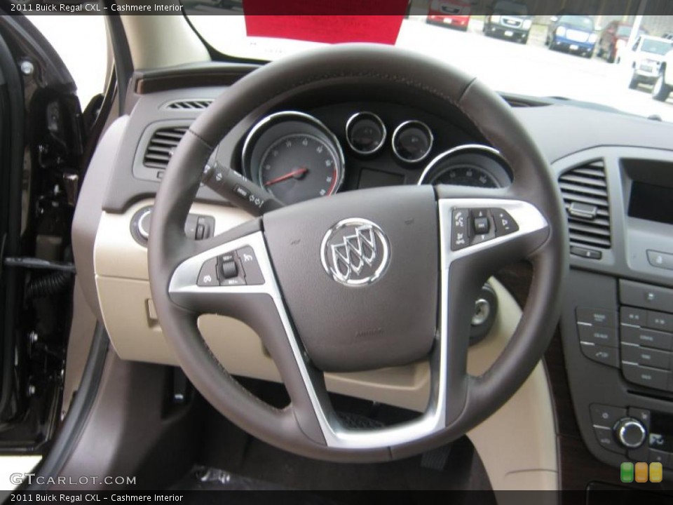 Cashmere Interior Steering Wheel for the 2011 Buick Regal CXL #41567787