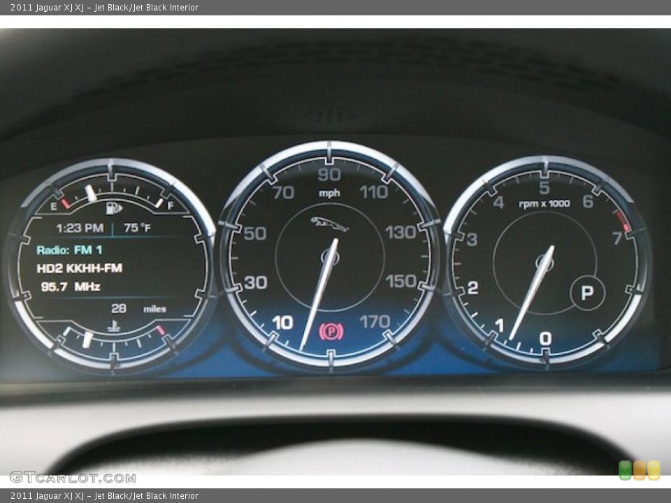 Jet Black/Jet Black Interior Gauges for the 2011 Jaguar XJ XJ #41568455